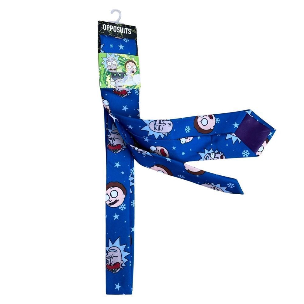 Rick And Morty Outer Space Adult Swim Opposuits Mens Neck Tie Nwt — image 3 of 7